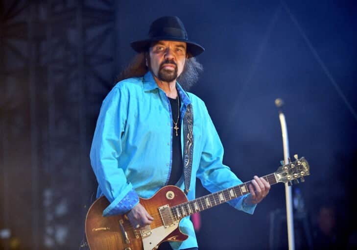 Gary Rossington, founding member of Lynyrd Skynyrd, performs onstage