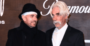 Billy Bob Thornton and Sam Elliott on the red carpet for the world premiere of "1883" in 2021.