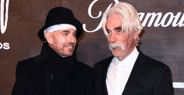 Billy Bob Thornton and Sam Elliott on the red carpet for the world premiere of "1883" in 2021.