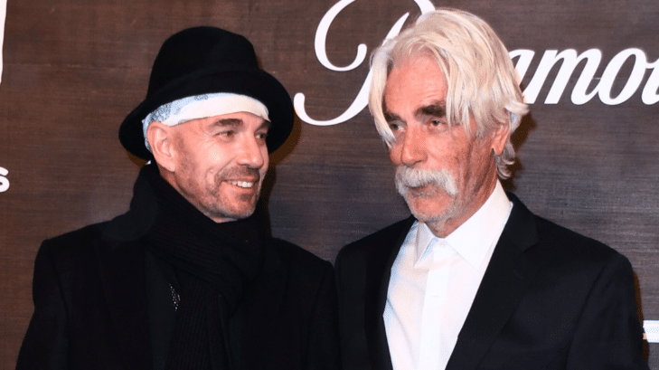 Billy Bob Thornton and Sam Elliott on the red carpet for the world premiere of "1883" in 2021.
