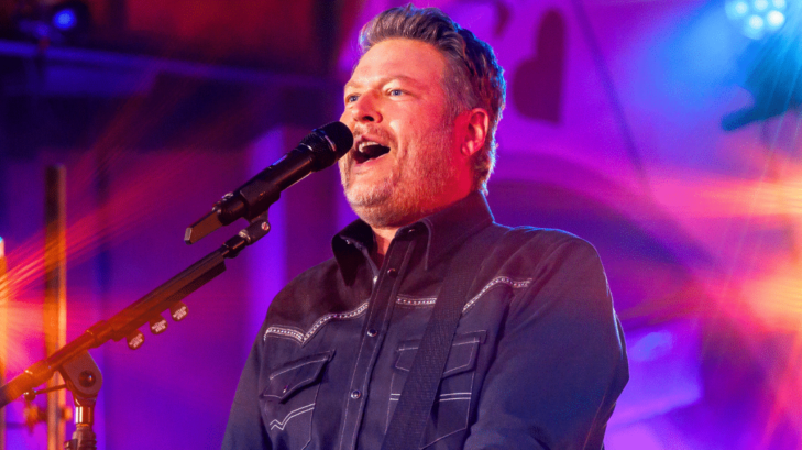 Blake Shelton, who knows how to stay country, performs on New Year's Eve in 2024.