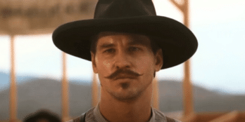 Val Kilmer as Doc Holliday in a scene from 1993's "Tombstone" movie.