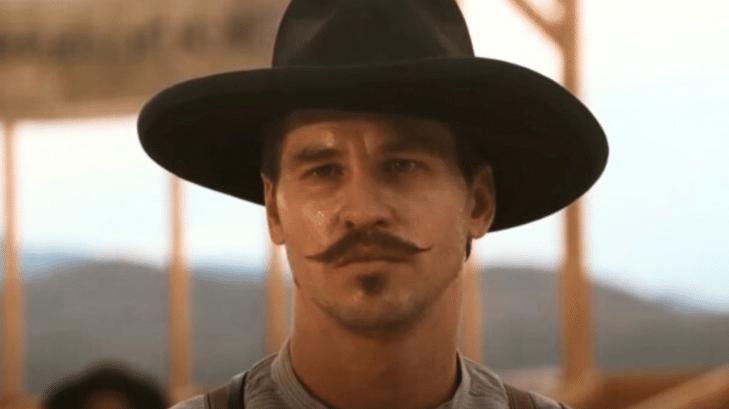 Val Kilmer as Doc Holliday in a scene from 1993's "Tombstone" movie.