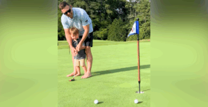 Scotty McCreery recently shared a video of him and his 2-year-old son out golfing together.