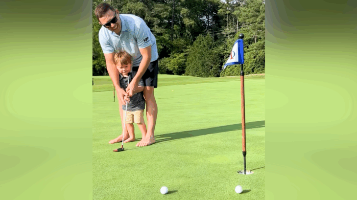 Scotty McCreery recently shared a video of him and his 2-year-old son out golfing together.