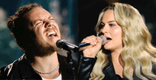 Breanna Nix sings with Brandon Lake during the Idol finale