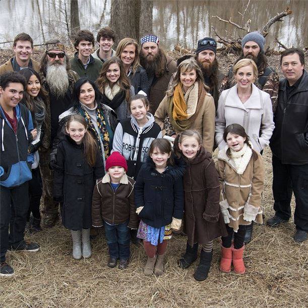 Robertson family during the early Duck Dynasty days