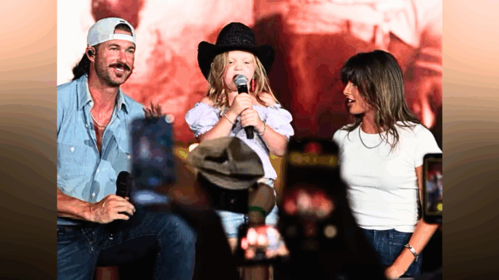 Ella Langley and Riley Green were joined on stage at Barefoot Country Music Fest by a 7-year-old fan named Cecilia.