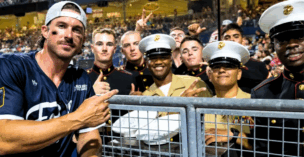 Country star Riley Green was captain of Team Military at a celebrity softball game benefitting Folds of Honor.