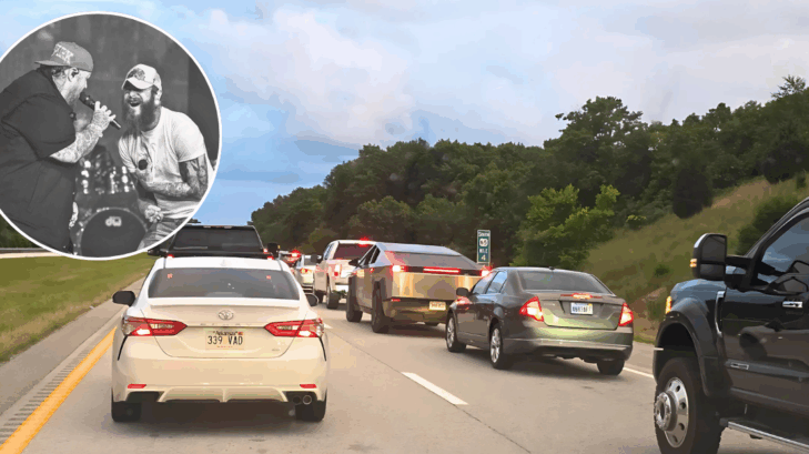 Post Malone Jelly Roll Concert Traffic