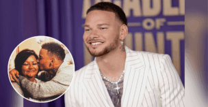 Kane Brown with his mom