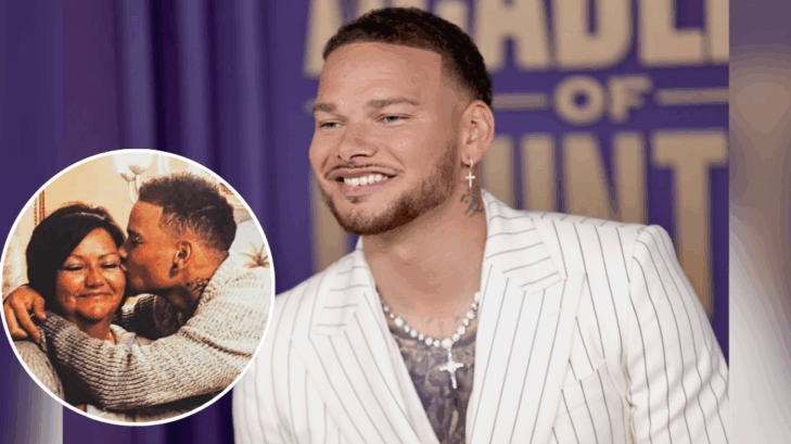 Kane Brown with his mom