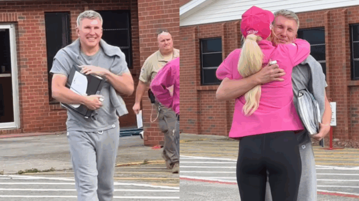 savannah chrisley greets todd following his release