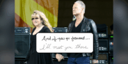 On July 17, Stevie Nicks and Lindsey Buckingham posted separate handwritten messages on social media, completing the lyric to their 1973 song "Frozen Love."
