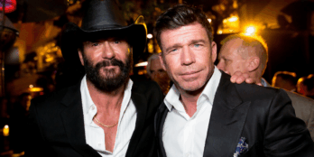Tim McGraw and Taylor Sheridan attend Paramount+ and 101 Studios world premiere of "1883."
