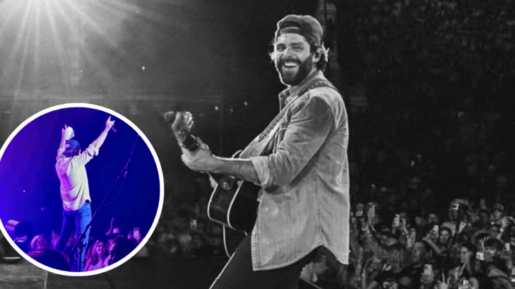 Thomas Rhett Reads Gender Reveal On Stage