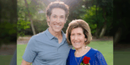 Joel Osteen and his mother, Dolores "Dodie" Osteen, who passed away at the age of 91