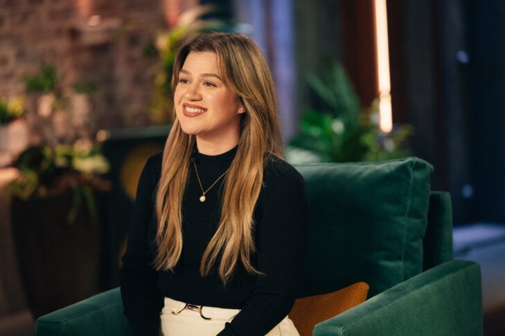 Kelly Clarkson on the set of her talk show The Kelly Clarkson Show