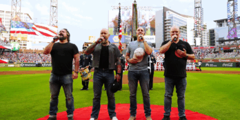 Zac Brown Band performs the national anthem