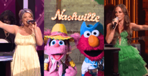 Elmo and Abby Cadabby, from "Sesame Street," made their Grand Ole Opry debut, singing with Lauren Alaina and Tayla Lynn.