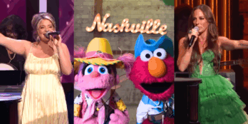 Elmo and Abby Cadabby, from "Sesame Street," made their Grand Ole Opry debut, singing with Lauren Alaina and Tayla Lynn.