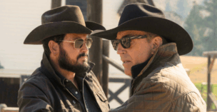 Cole Hauser and Kevin Costner in Yellowstone, which is getting another spin-off