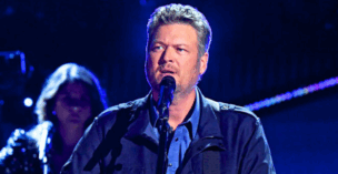 Blake Shelton onstage at the 2021 ACM Awards in Nashville
