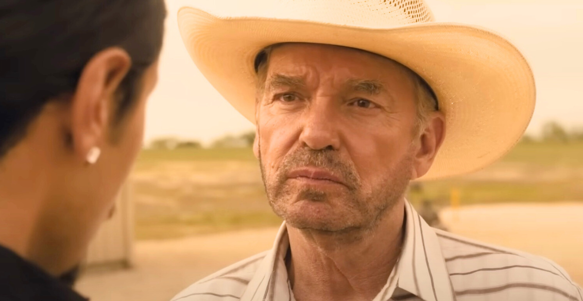 Billy Bob Thornton as Tommy Norris in Landman, which just had the release of its second season delayed
