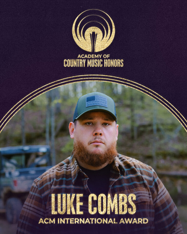 Luke Combs earned the ACM's International Award at the 2025 ACM Honors