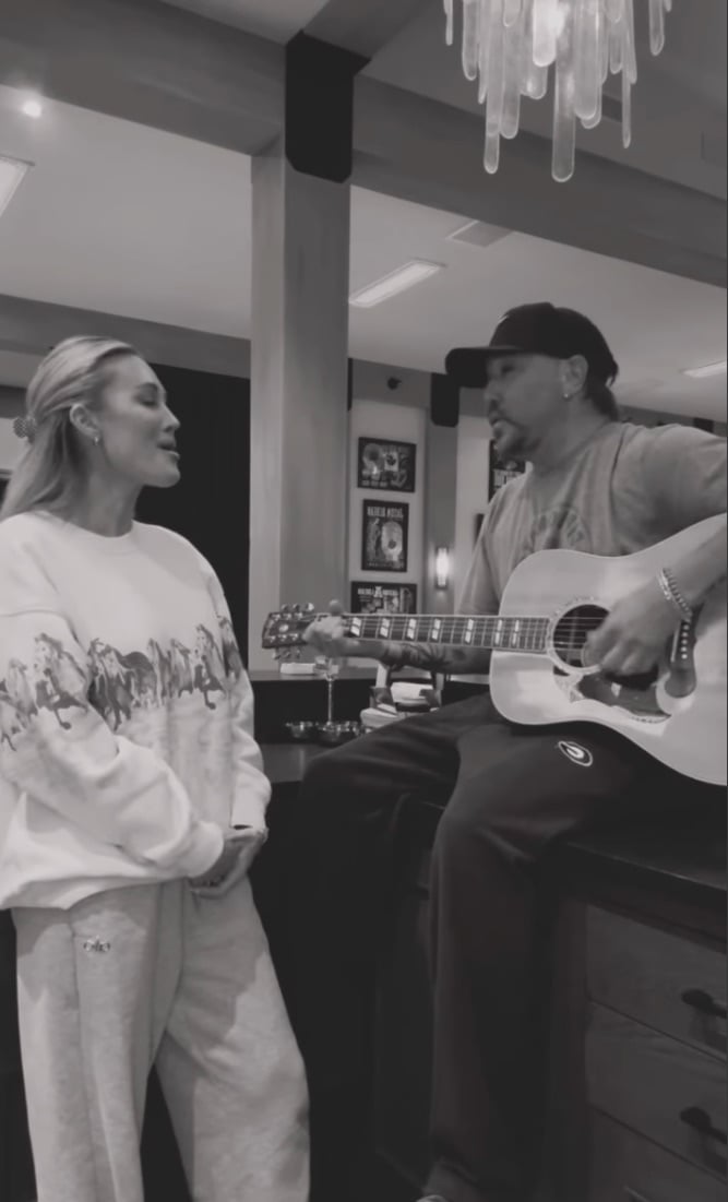 Brittany and Jason Aldean perform "Drink A Beer" in honor of Charlie Kirk