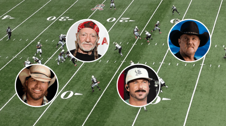 country singers who played football