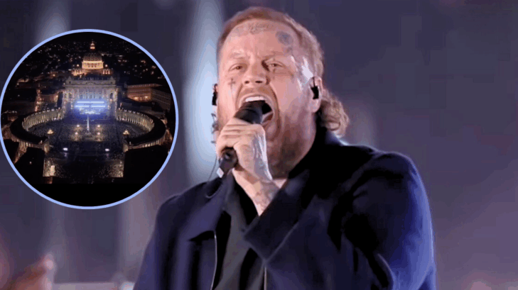 Jelly Roll sings "Hard Fought Hallelujah" in Vatican City after meeting Pope Leo