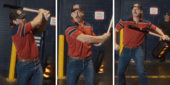 Morgan Wallen throws bat during walk out to concert in Toronto