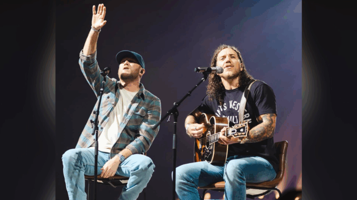 On October 4, Brandon Lake's "King of Hearts Tour" stopped in Atlanta, Georgia, and the Christian artist invited country artist Cole Swindell on stage to sing some of their latest songs together.