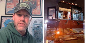 Drake White reveals his tour bus was involved in a crash