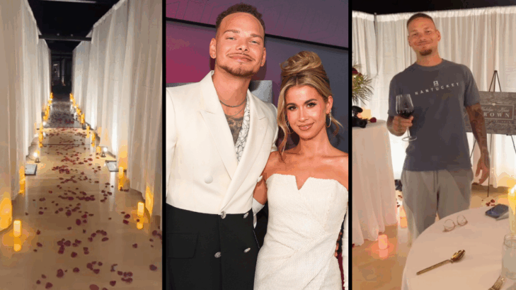 Kane Brown surprised his wife Katelyn with a romantic dinner setup on their seventh anniversary