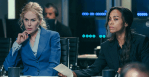 Nicole Kidman and Zoe Saldaña in "Lioness," which has been renewed for a third season