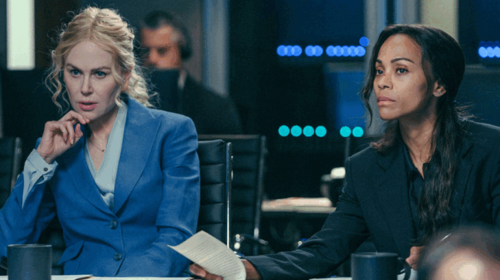 Nicole Kidman and Zoe Saldaña in "Lioness," which has been renewed for a third season