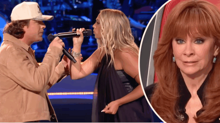 Reba McEntire was left to make a tough choice after a "Voice" battle between Leyton Robinson and Manny Costello