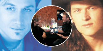 Looking back on their past looks, country artists Keith Urban and Blake Shelton had fun seeing how their appearances have evolved over the years.