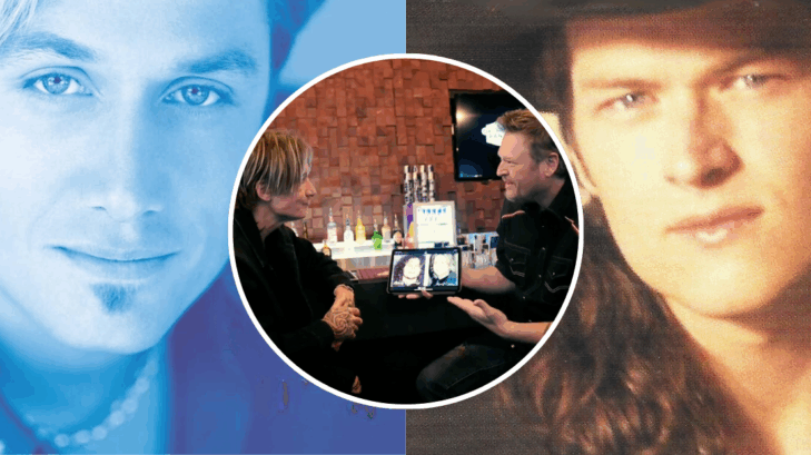 Looking back on their past looks, country artists Keith Urban and Blake Shelton had fun seeing how their appearances have evolved over the years.
