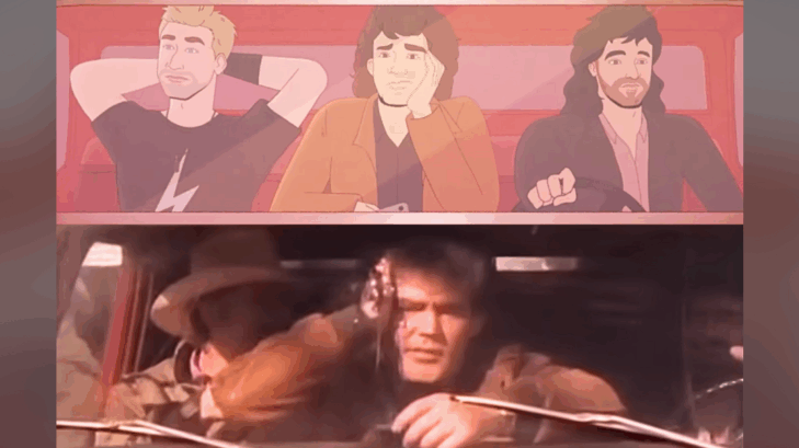 Shenandoah's 1989 song "The Church on Cumberland Road" has been re-recorded with Nickelback, and the music video for the new version is an animated remake of the band's original music video.