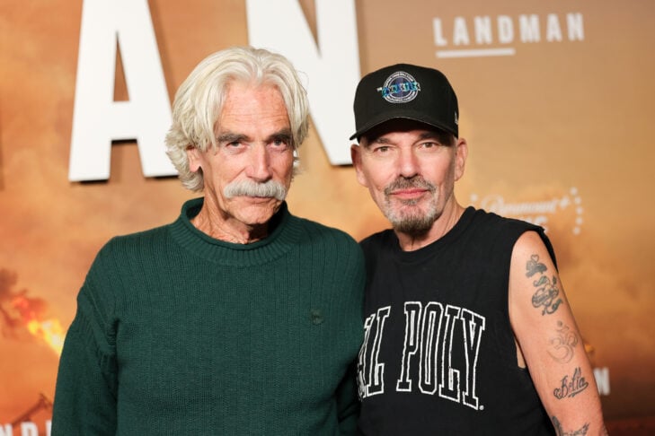 Billy Bob Thornton and Sam Elliott at screening for Landman Season 2