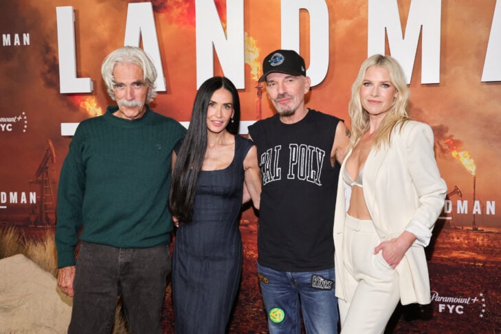 The cast of Landman Season 2 at a screening in Los Angeles