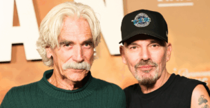 Sam Elliott and Billy Bob Thornton on red carpet for Landman Season 2 screening