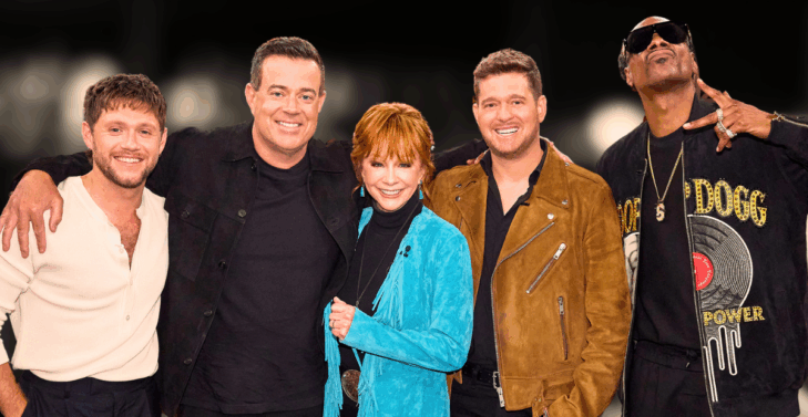 The Voice is preparing for its Season 28 finale with coaches Niall, Reba, Michael, and Snoop and host Carson Daly