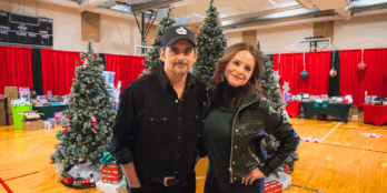For the third year in a row, Brad Paisley and Kimberly Williams-Paisley's nonprofit The Store hosted its Christmas Toy Store, providing over 1,100 children with Christmas gifts.