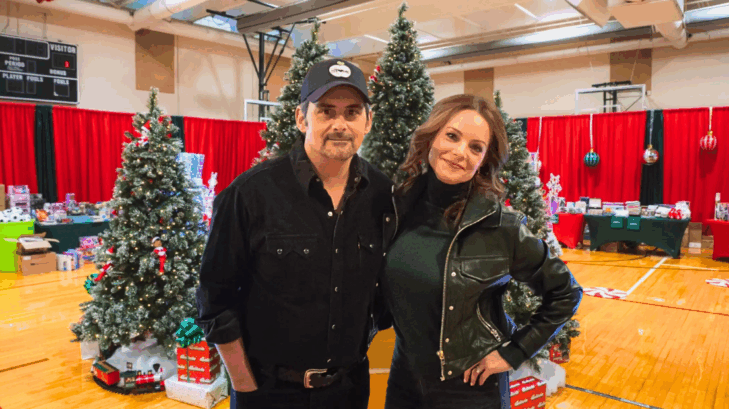 For the third year in a row, Brad Paisley and Kimberly Williams-Paisley's nonprofit The Store hosted its Christmas Toy Store, providing over 1,100 children with Christmas gifts.