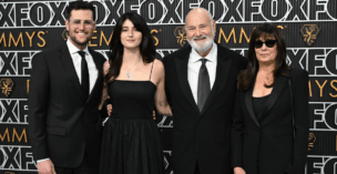 Jake, Romy, Rob, and Michele Reiner are seen together prior to an event.
