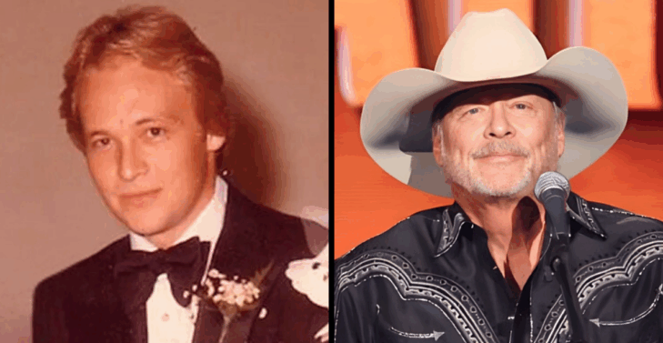 Young Alan Jackson and Alan Jackson today.